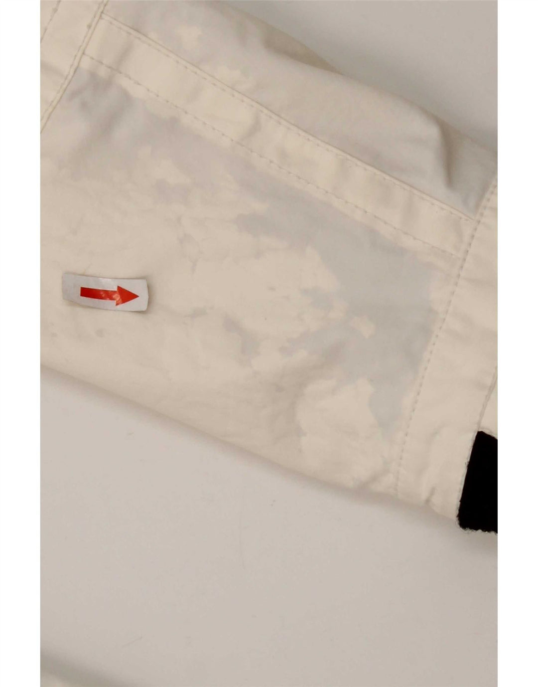Museum Mens Graphic Utility Jacket UK 38 Medium White Colourblock Nylon