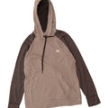 ADIDAS Womens Hoodie Jumper UK 14 Medium Grey Colourblock Polyester Vintage Adidas and Second-Hand Adidas from Messina Hembry 