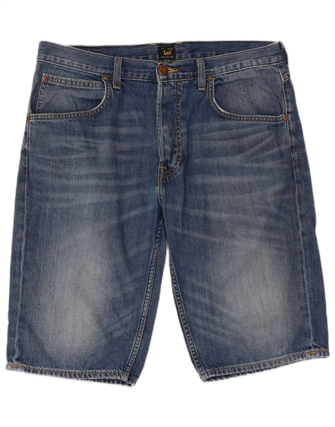 Lee Mens Denim Shorts W32 Medium Blue Cotton
