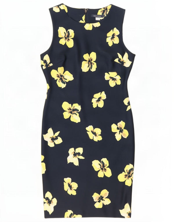 Tommy Hilfiger Womens Sleeveless Sheath Dress US 8 Medium Navy Blue Floral
