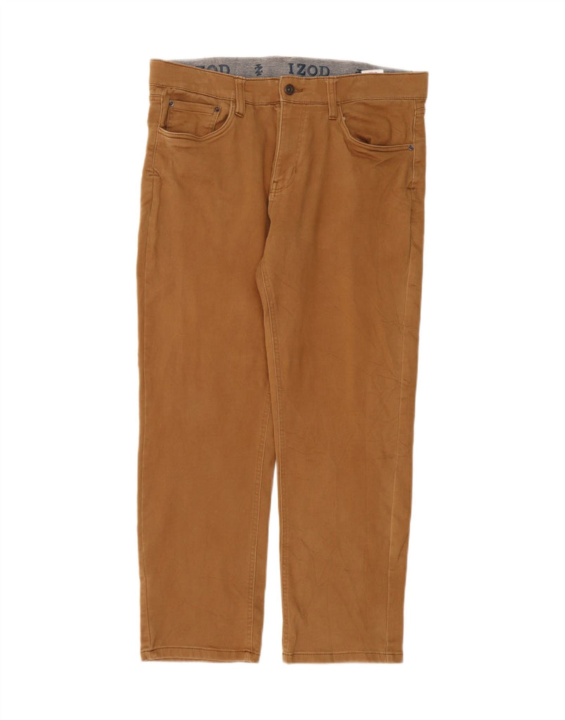 IZOD Mens Regular Fit Straight Casual Trousers W36 L29 Beige Cotton Vintage Izod and Second-Hand Izod from Messina Hembry 