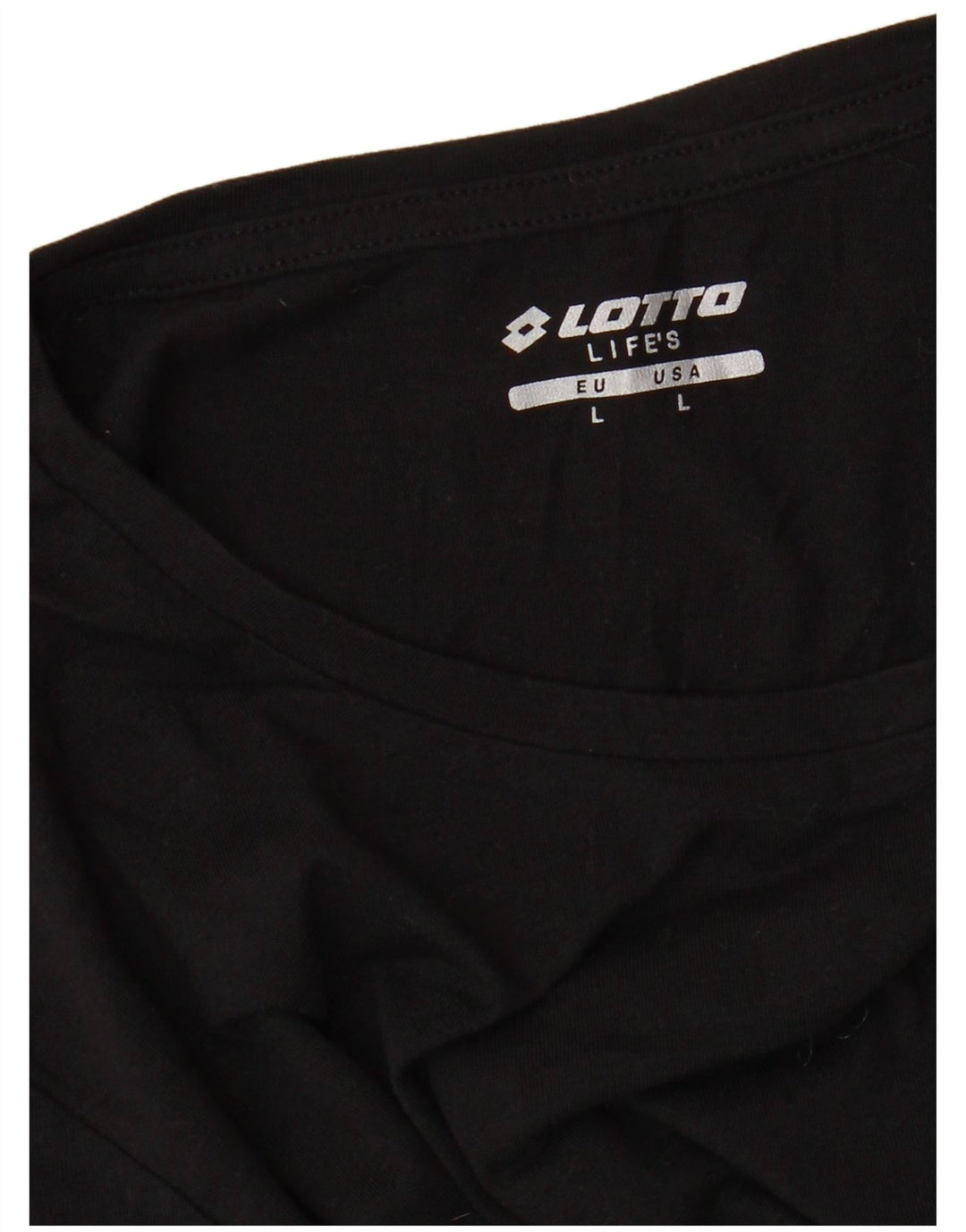 LOTTO Womens T-Shirt Top UK 16 Large Black