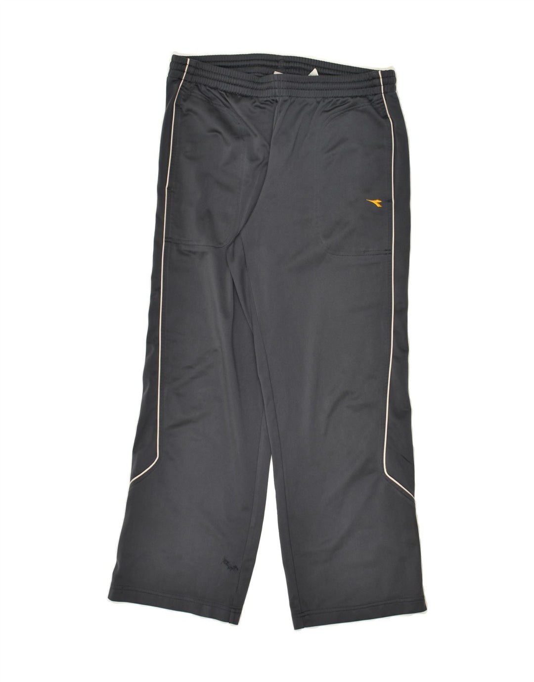 DIADORA Boys Tracksuit Trousers 12-13 Years Grey Polyester | Vintage Diadora | Thrift | Second-Hand Diadora | Used Clothing | Messina Hembry 