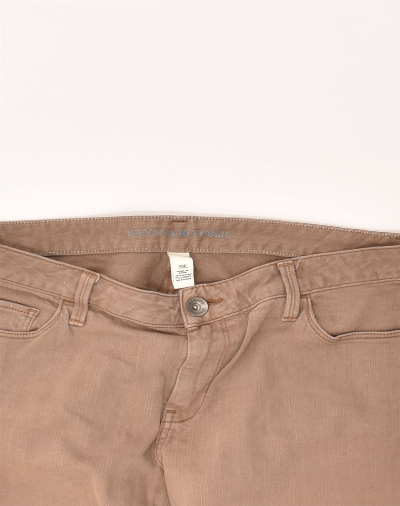 BANANA REPUBLIC Womens Slim Jeans W30 L29 Brown Cotton | Vintage Banana Republic | Thrift | Second-Hand Banana Republic | Used Clothing | Messina Hembry 