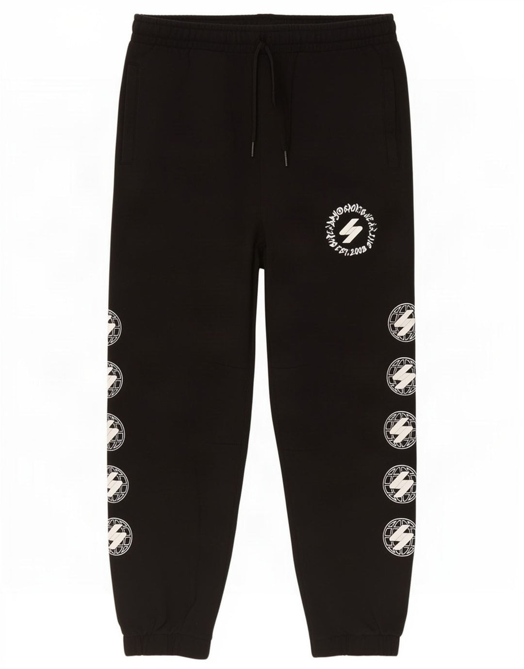 Superdry Mens Graphic Tracksuit Trousers Joggers Small Black