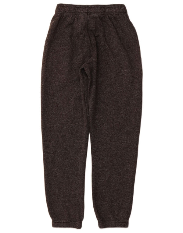 ADIDAS Girls Tracksuit Trousers Joggers 11-12 Years Grey Flecked Cotton