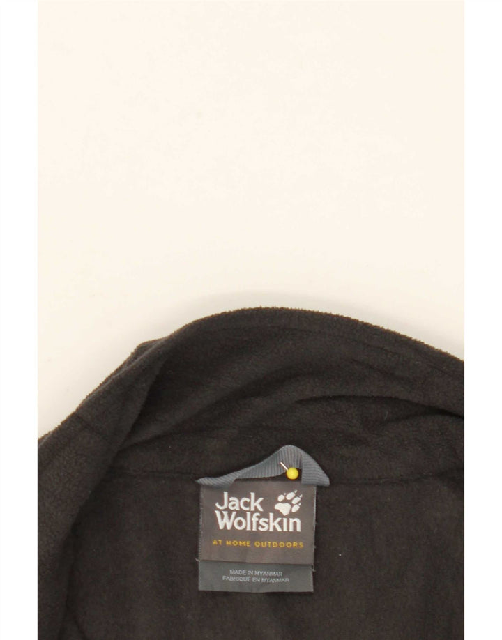 Jack Wolfskin Womens Fleece Jacket UK 14/16 Large Black Polyester