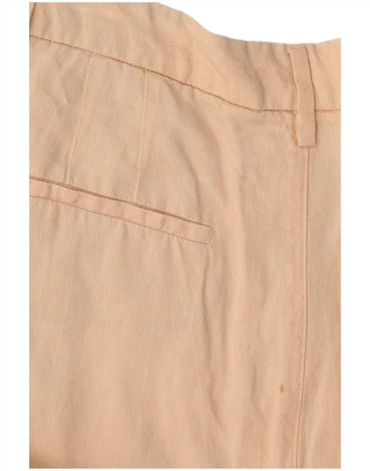 Massimo Dutti Womens Straight Chino Trousers EU 40 Medium W30 L28 Beige