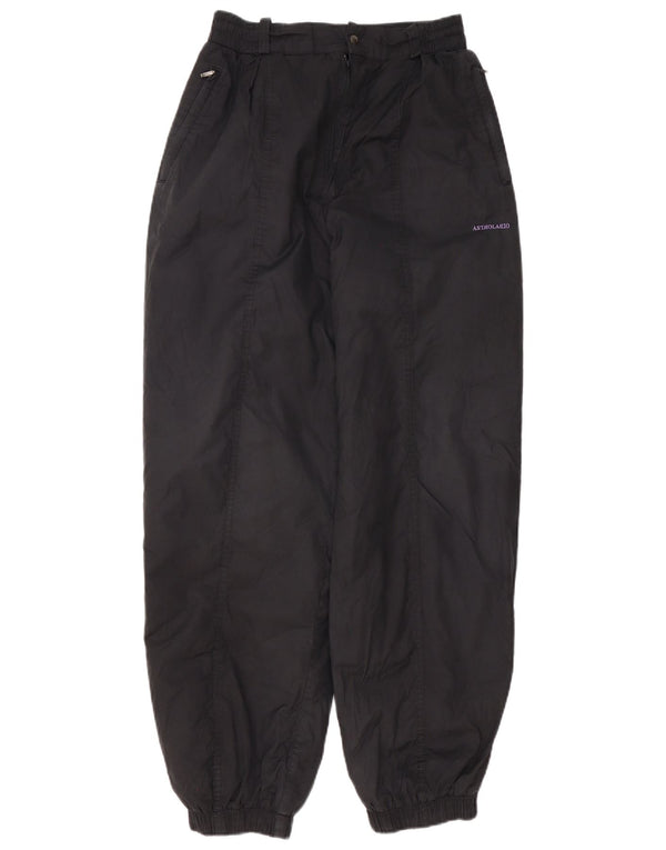 Astrolabio Womens High Waist Joggers Ski Trousers US 8 Medium Black