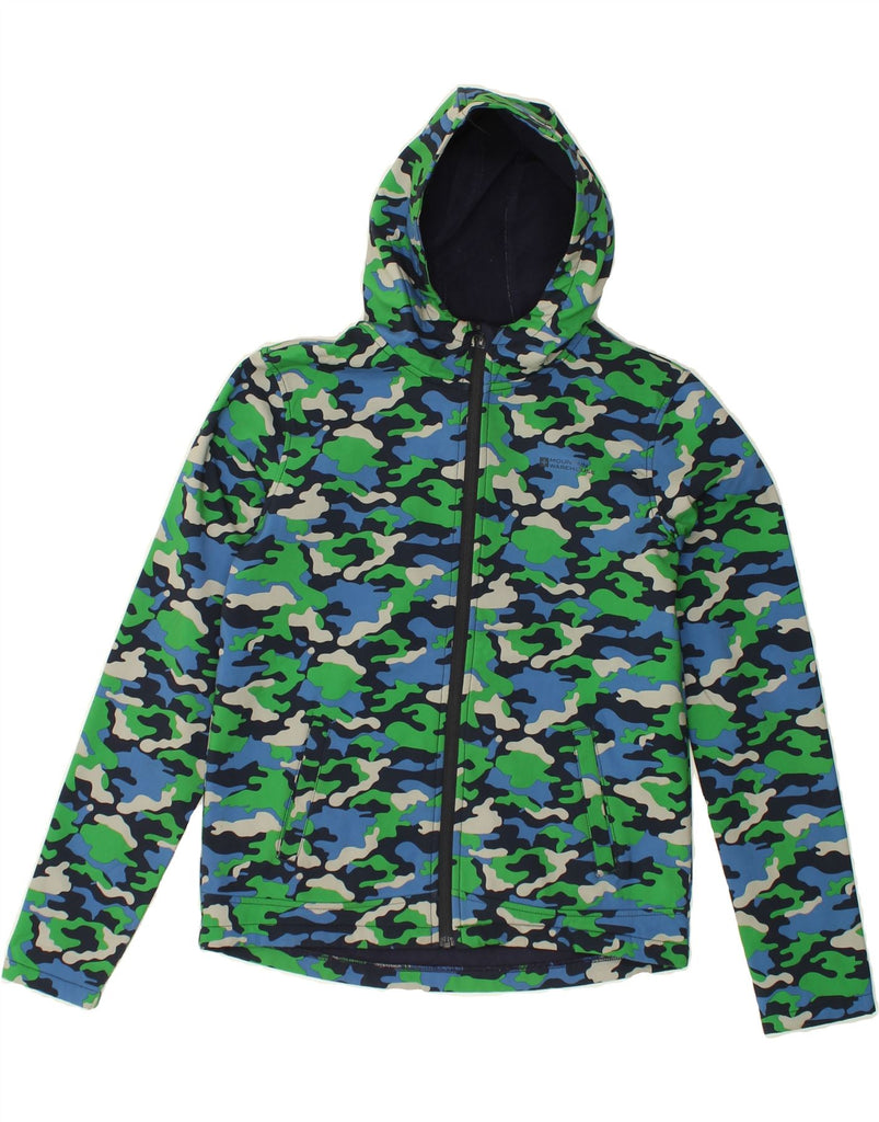 MOUNTAIN WAREHOUSE Boys Hooded Rain Jacket 12-13 Years Green Camouflage | Vintage Mountain Warehouse | Thrift | Second-Hand Mountain Warehouse | Used Clothing | Messina Hembry 