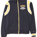 Arena Mens Graphic Tracksuit Top Jacket Medium Navy Blue Colourblock