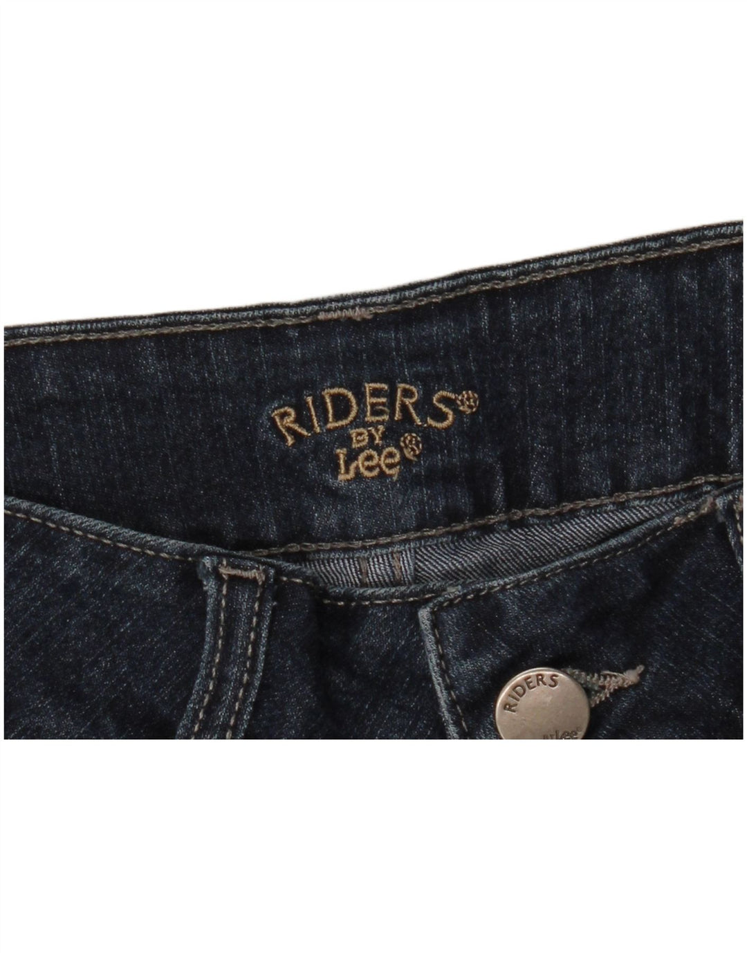 LEE Womens Riders Denim Shorts W32 Large  Navy Blue