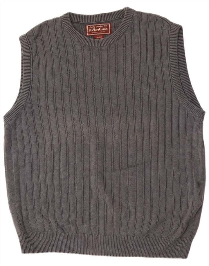 Marlboro Classics Mens Vest Tank Top XL Grey Cotton