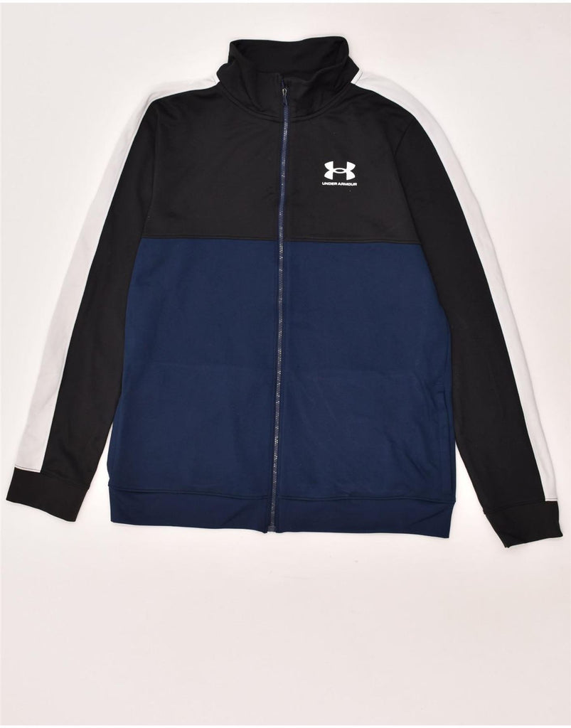 UNDER ARMOUR Boys Tracksuit Top Jacket 15-16 Years XL Navy Blue | Vintage Under Armour | Thrift | Second-Hand Under Armour | Used Clothing | Messina Hembry 