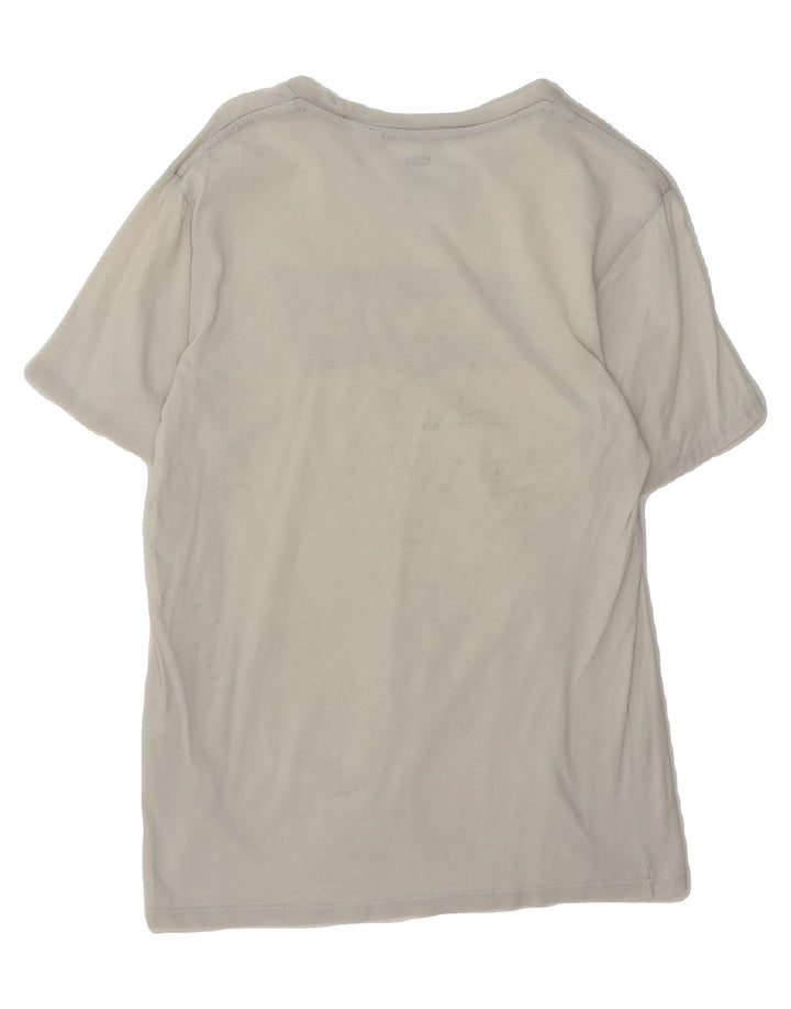 LEVI'S Mens Graphic T-Shirt Top Small Off White Cotton Vintage Levi's and Second-Hand Levi's from Messina Hembry 