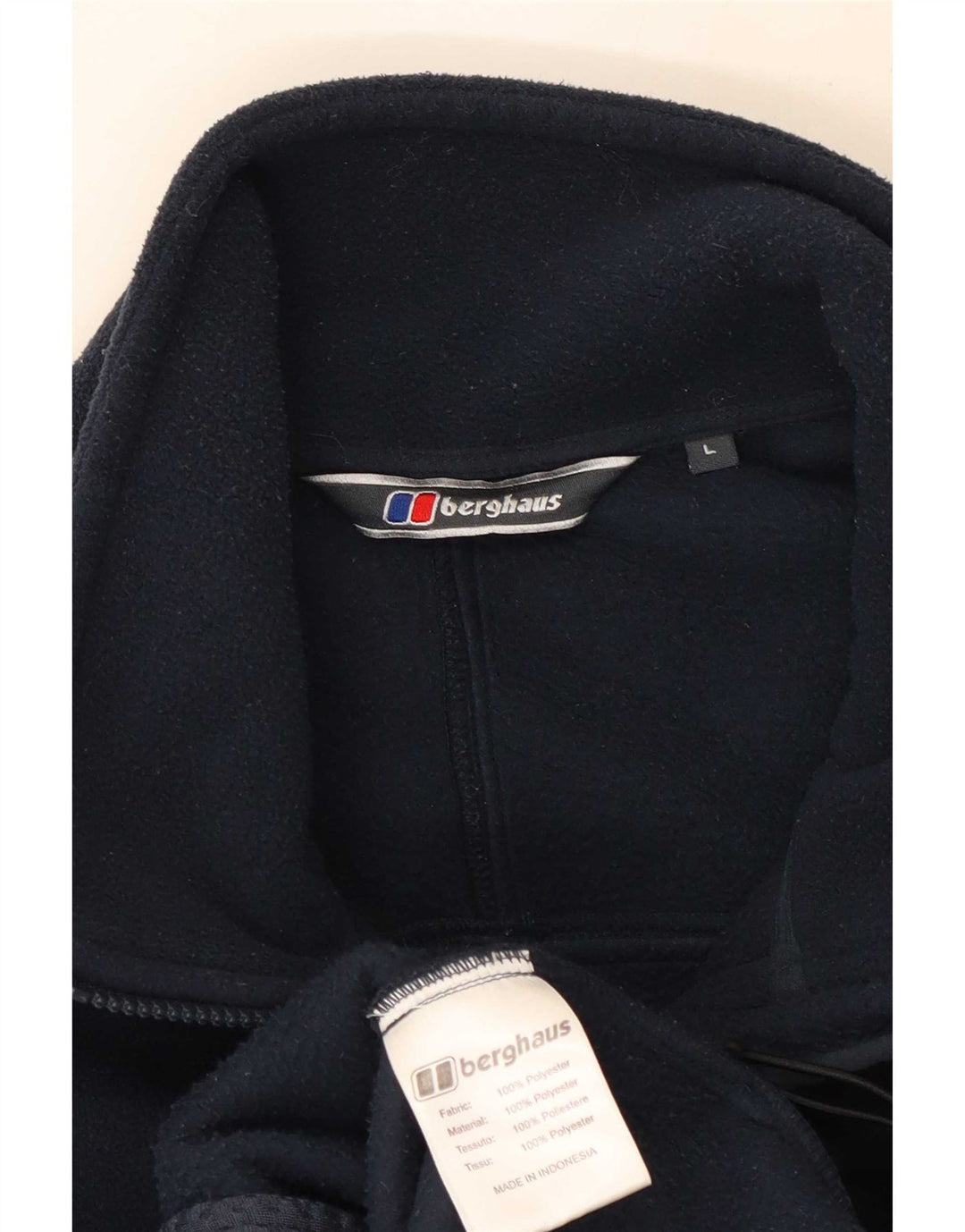 Berghaus Mens Liner Fleece Jacket UK 40 Large Navy Blue Polyester