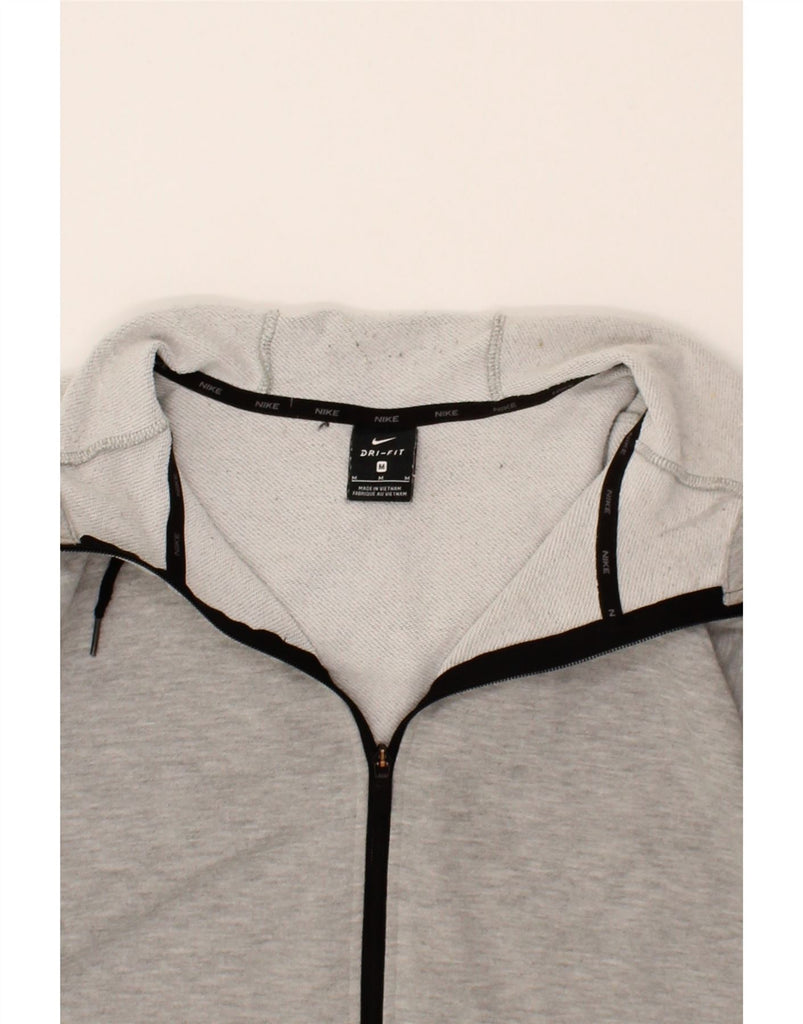 NIKE Mens Zip Hoodie Sweater Medium Grey Polyester Vintage Nike and Second-Hand Nike from Messina Hembry 