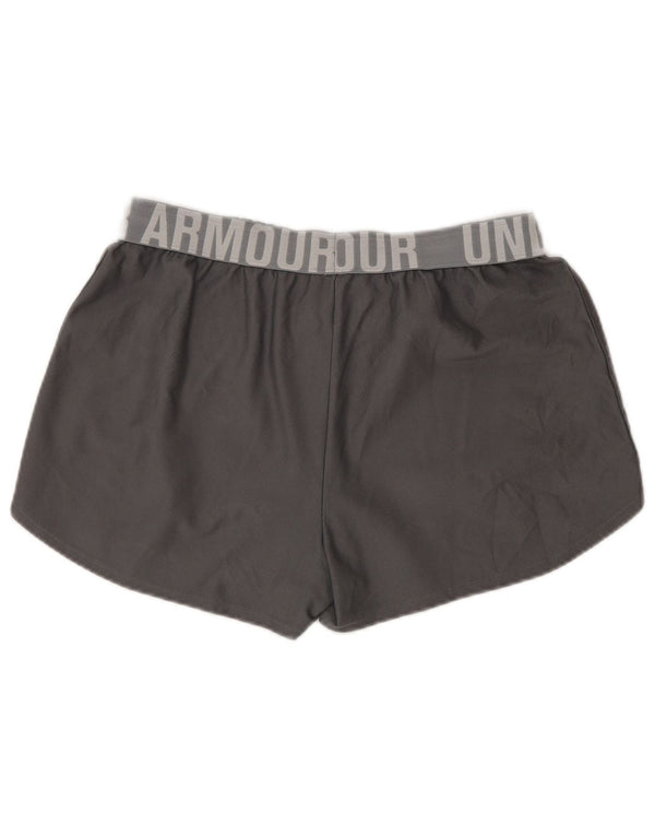 Under Armour Womens Heat Gear Graphic Swimming Shorts UK 14 Medium Grey