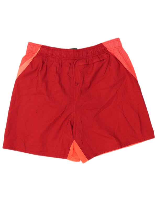Nike Mens Graphic Swimming Shorts Medium  Red Colourblock Polyester