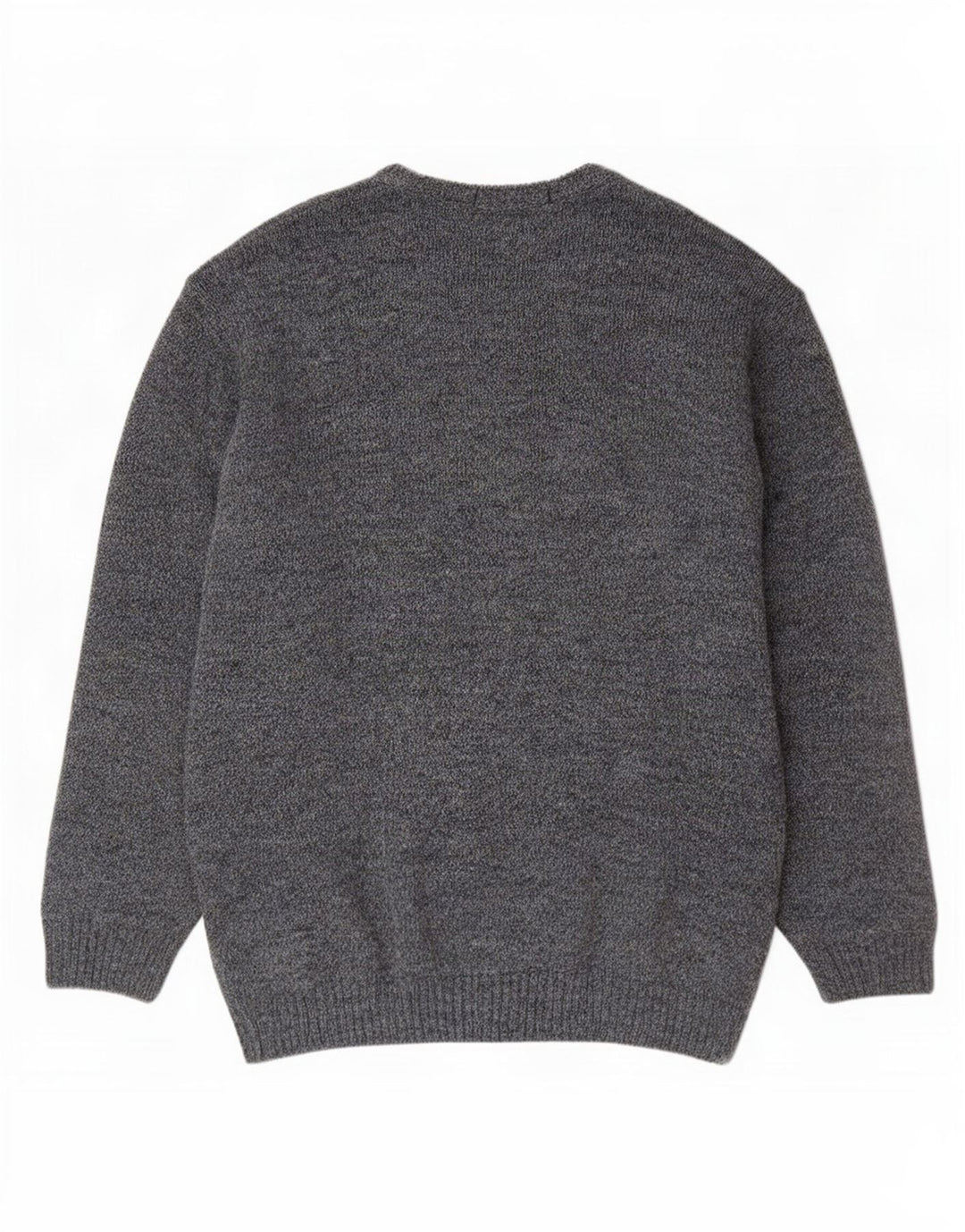 St. Bernard Mens V-Neck Jumper Sweater Large Blue Geometric Acrylic