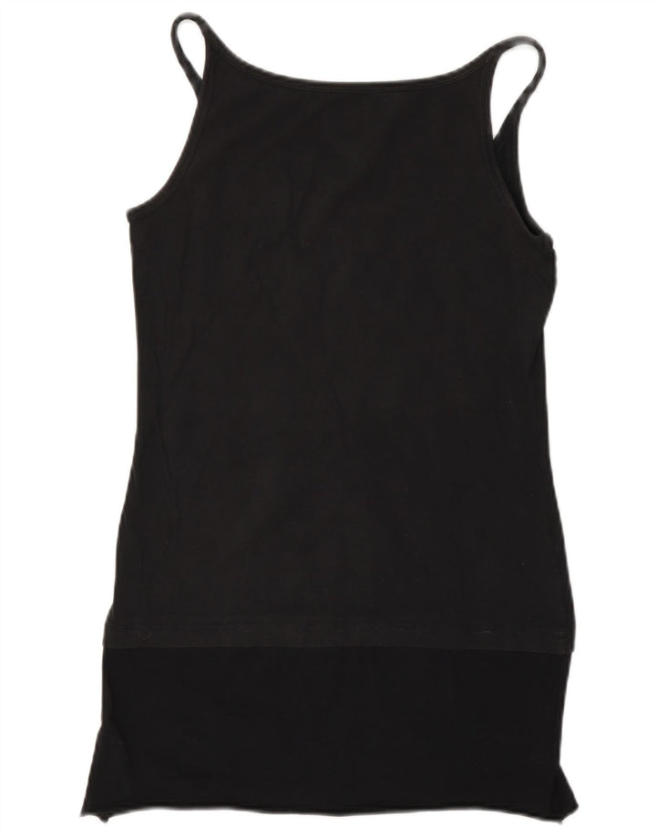 Lotto Womens Graphic Vest Top UK 12 Medium Black Polyester