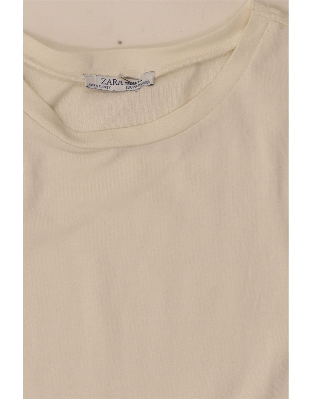 Zara Womens Blouse Top UK 12 Medium White Animal Print