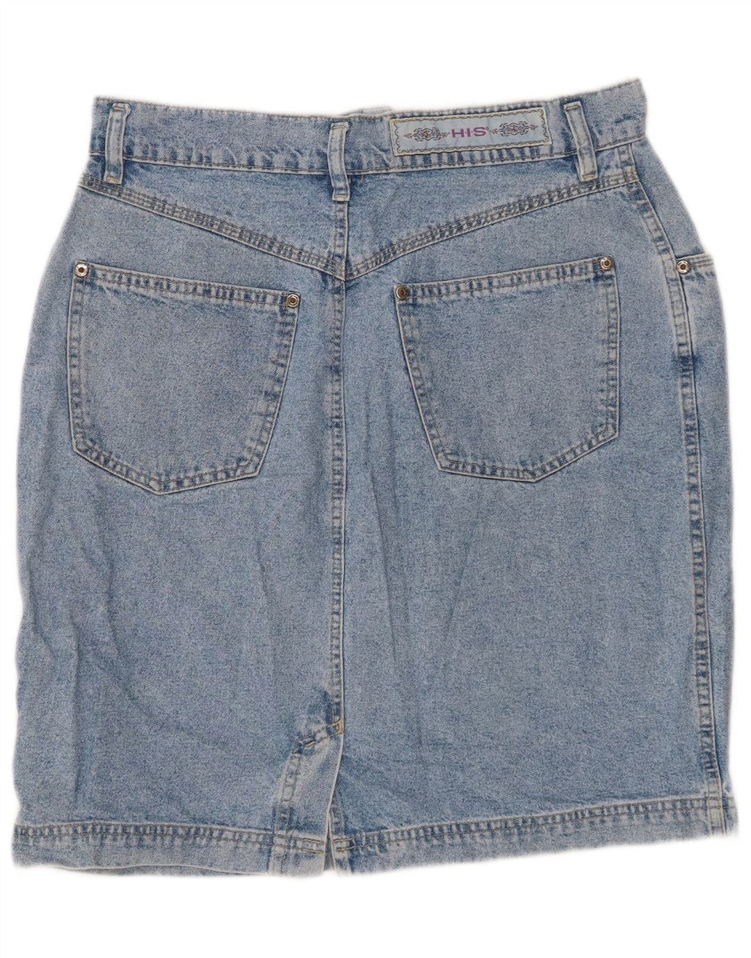 H.I.S Womens Denim Skirt IT 44 Medium W30 Blue