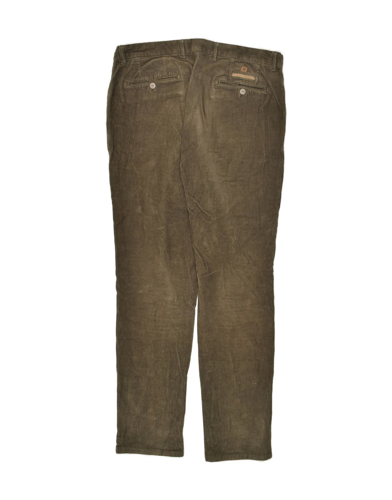 MASSIMO DUTTI Mens Casual Slim Corduroy Trousers IT 44 XS W36 L32  Khaki | Vintage Massimo Dutti | Thrift | Second-Hand Massimo Dutti | Used Clothing | Messina Hembry 