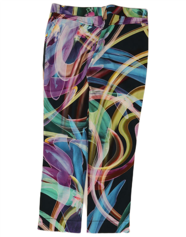 Roccobarocco Womens Capri Chino Trousers IT 40 Small W32 L27 Multicoloured