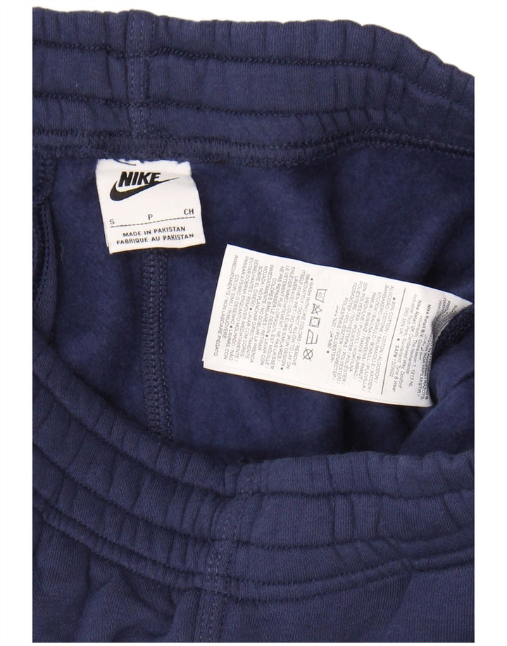 NIKE Mens Tracksuit Trousers Joggers Small  Navy Blue Cotton