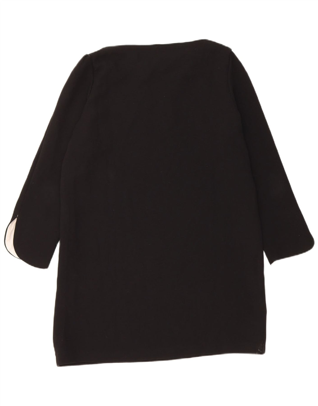 Zara Womens Long Sleeve Tunic Dress UK 12 Medium Black Polyester