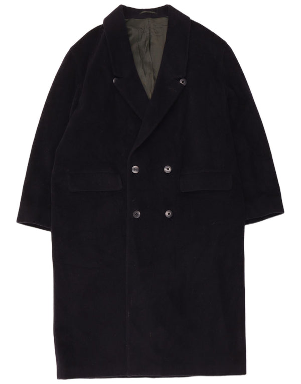 Profilo Mens Double Breasted Coat UK 40 Large Navy Blue