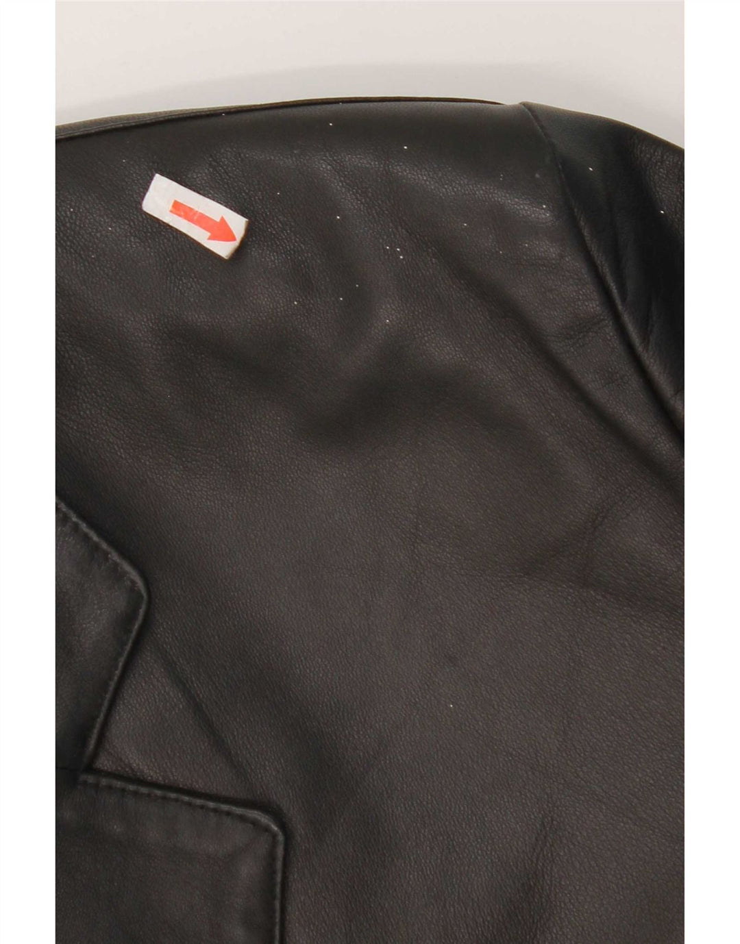 Vintage Mens 3 Button Leather Blazer Jacket IT 56 2XL Black