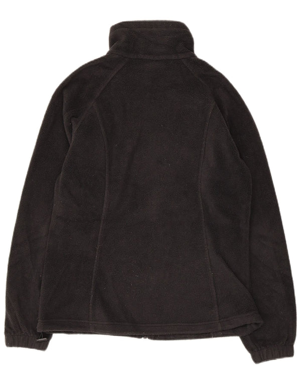 COLUMBIA Womens Fleece Jacket UK 10 Small Black Polyester