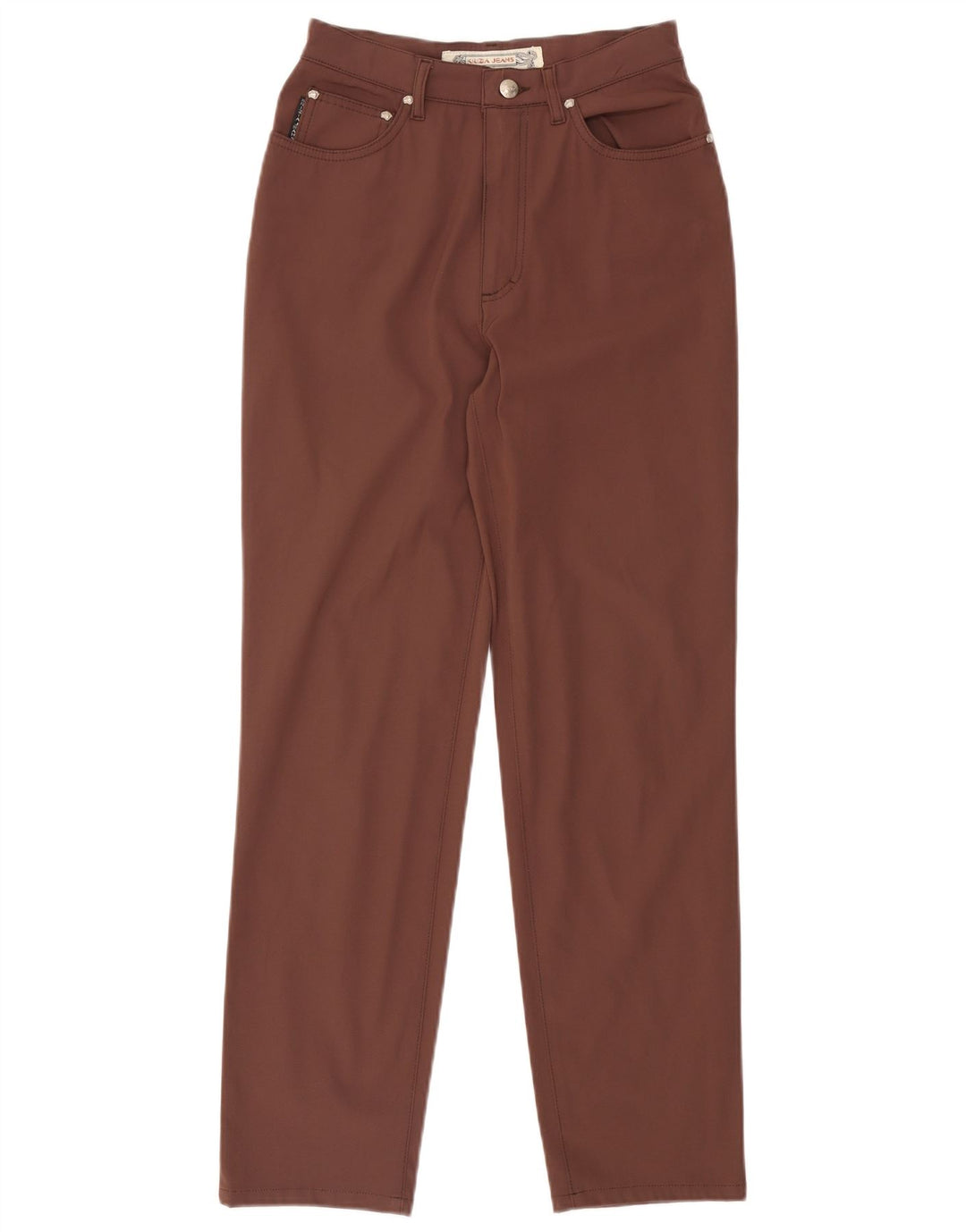 Krizia Womens Straight Casual Trousers W28 L29 Brown