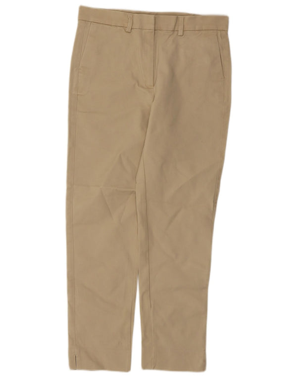 Marks & Spencer Womens Autograph Chino Trousers UK 10 Small W30 L26 Beige