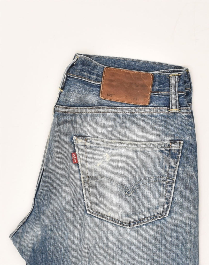 LEVI'S Mens 522 Slim Tapered Jeans W29 L32 Blue Cotton | Vintage Levi's | Thrift | Second-Hand Levi's | Used Clothing | Messina Hembry 