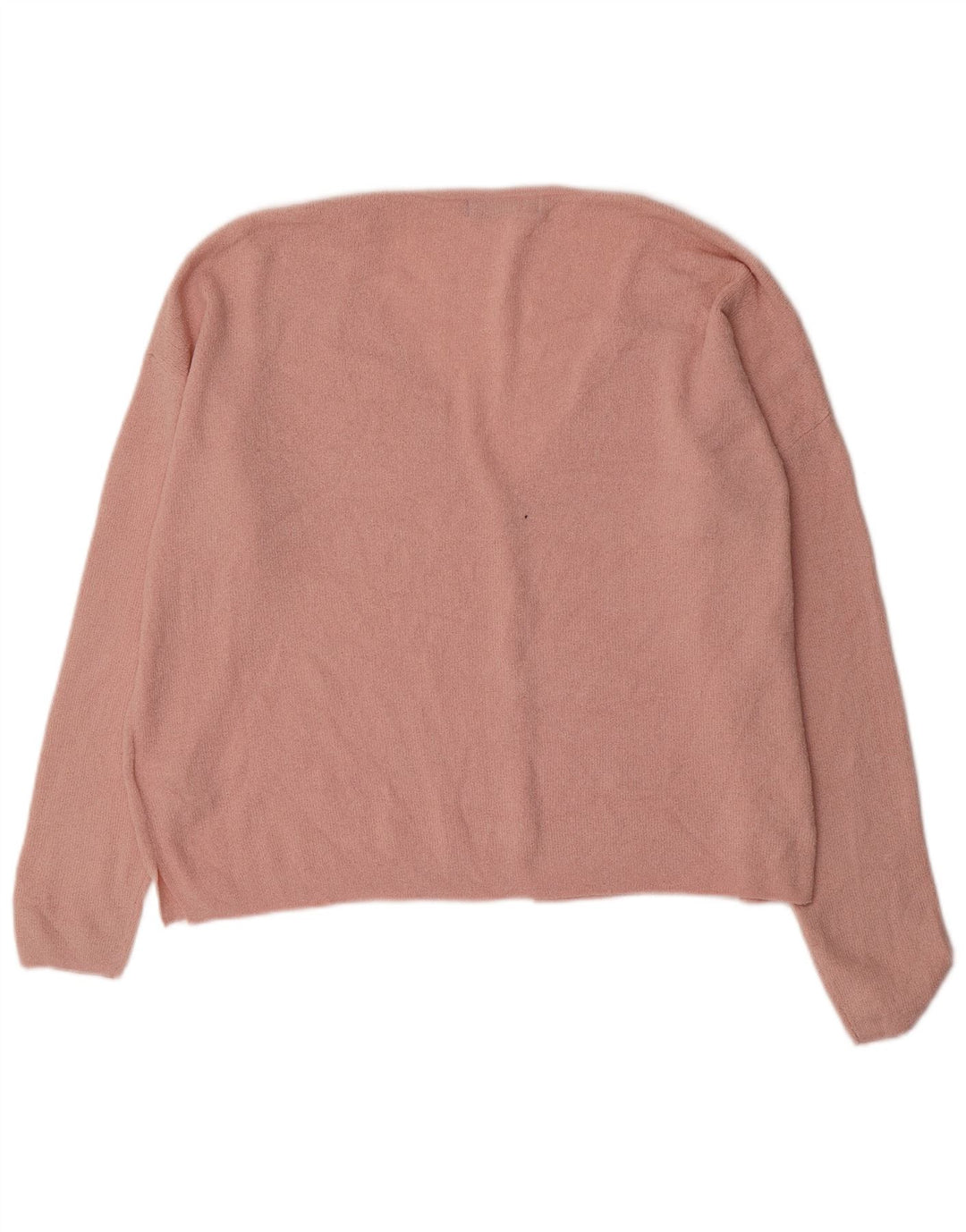 Marks & Spencer Womens Oversized Cardigan Sweater UK 16 Large Pink Acrylic