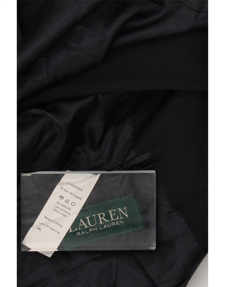 Ralph Lauren Mens 2 Button Blazer Jacket UK 44 XL Navy Blue Wool