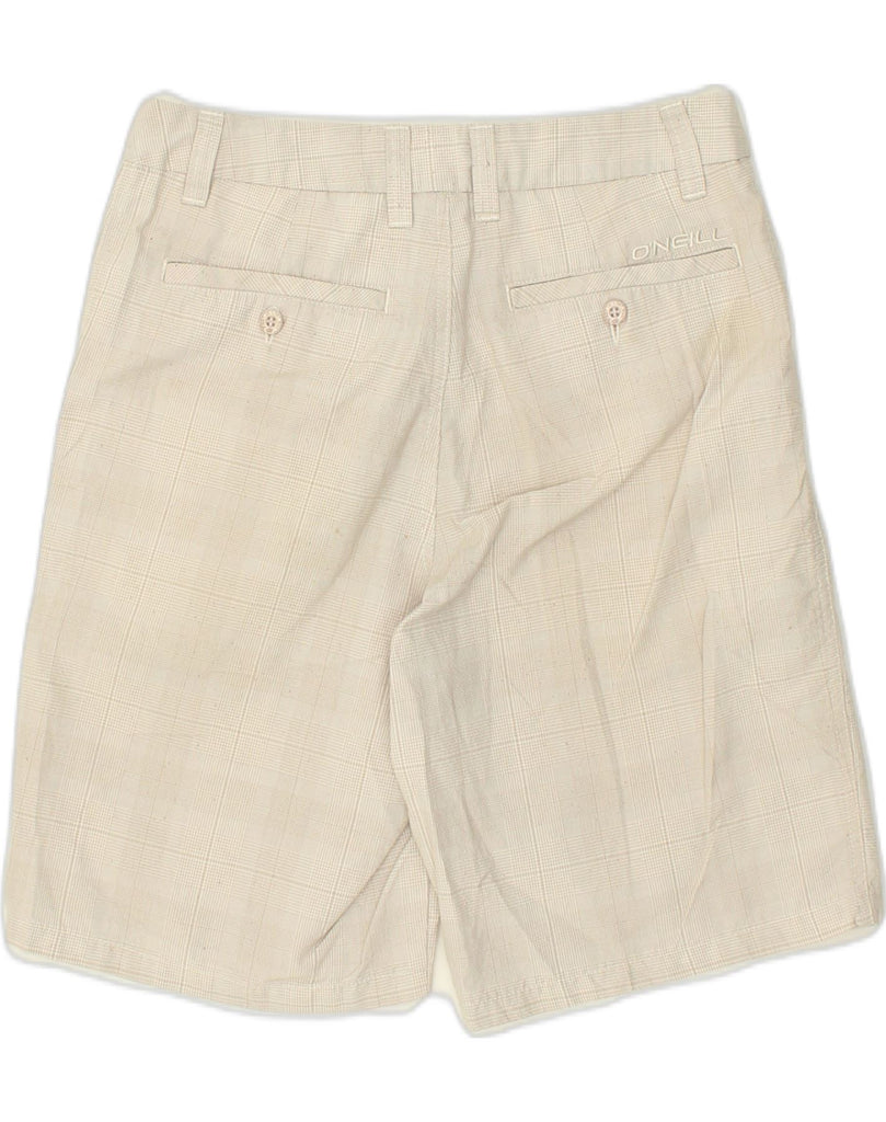 O'NEILL Mens Chino Shorts W30 Medium Grey Check Polyester | Vintage O'Neill | Thrift | Second-Hand O'Neill | Used Clothing | Messina Hembry 