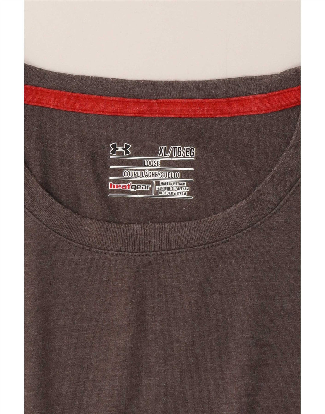 Under Armour Mens T-Shirt Top XL Grey Polyester