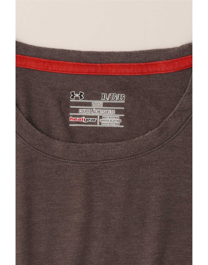 Under Armour Mens T-Shirt Top XL Grey Polyester