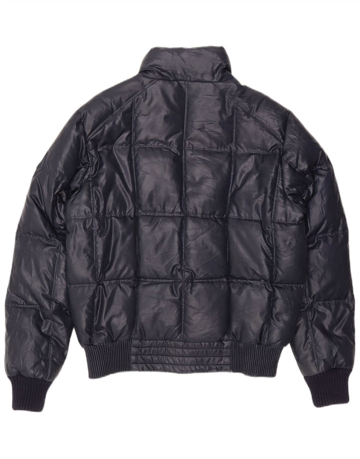 Marina Militare Mens Padded Jacket UK 40 Large Navy Blue Polyester