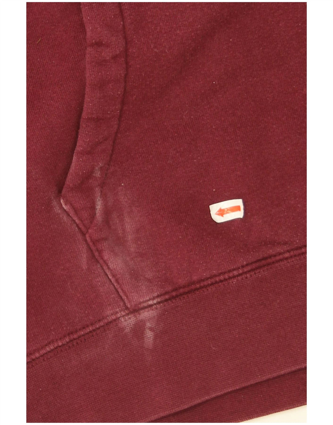 Jack Wills Mens Graphic Hoodie Jumper Large Maroon Cotton
