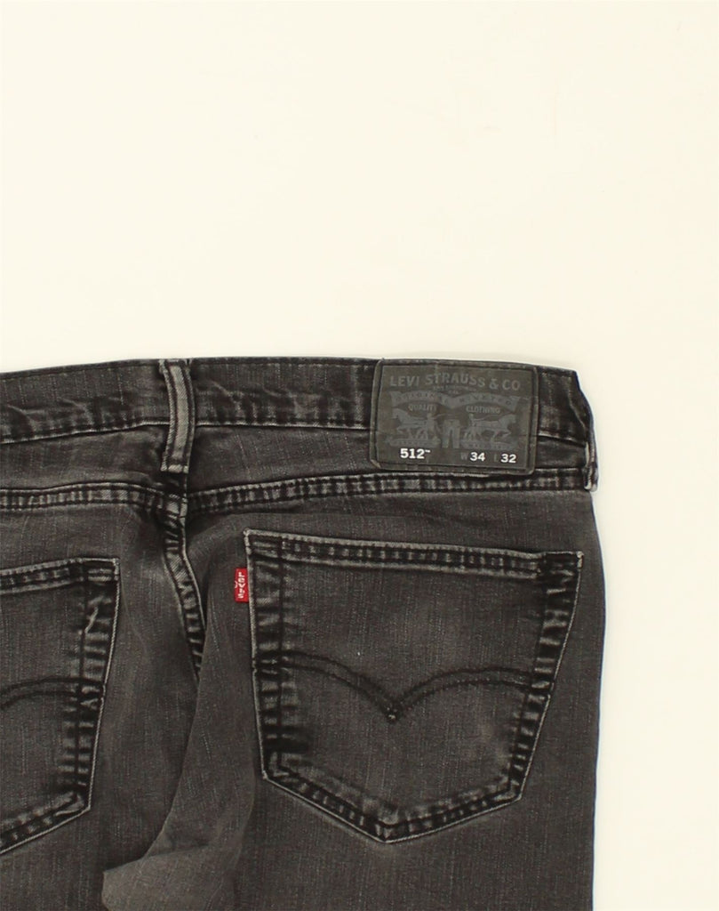 LEVI'S Mens 512 Slim Jeans W31 L32 Black Cotton | Vintage Levi's | Thrift | Second-Hand Levi's | Used Clothing | Messina Hembry 