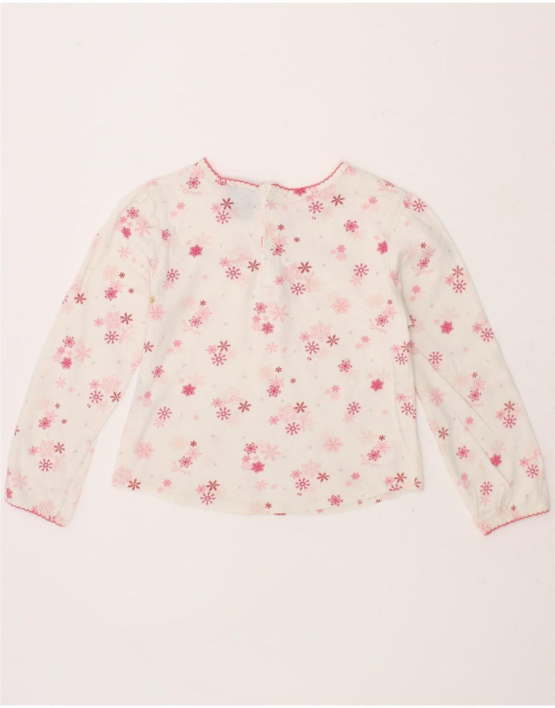 NAUTICA Baby Girls Top Long Sleeve 18-24 Months White Fair Isle Cotton Vintage Nautica and Second-Hand Nautica from Messina Hembry 