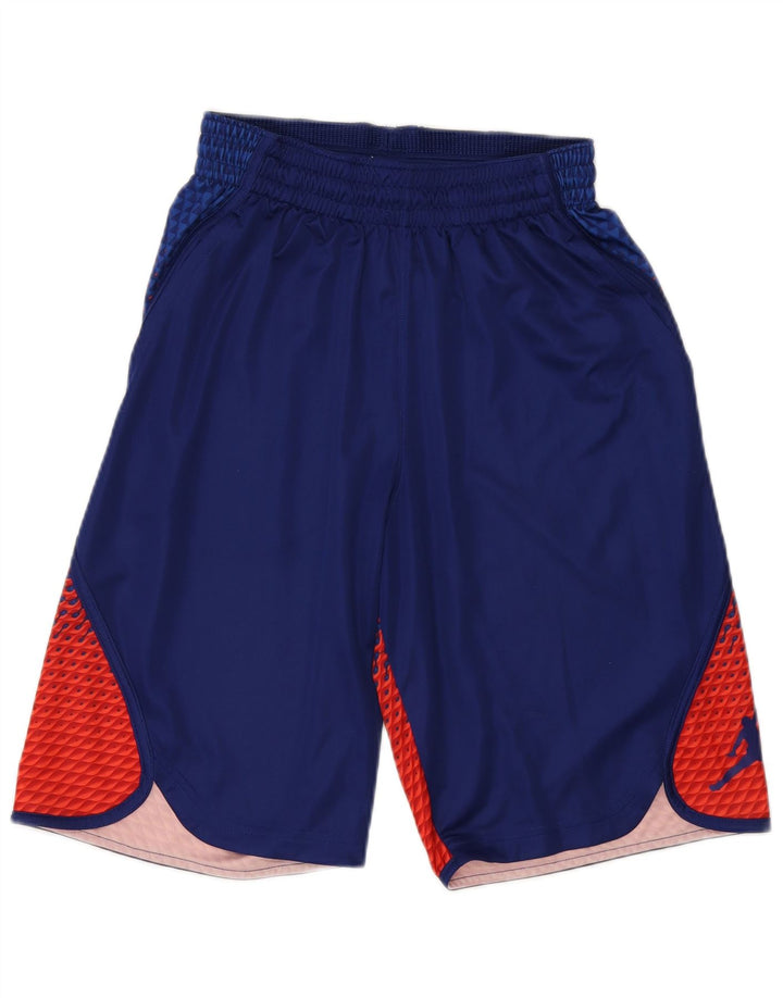 Jordan Mens Dri Fit Sport Shorts Small  Navy Blue Colourblock Polyester