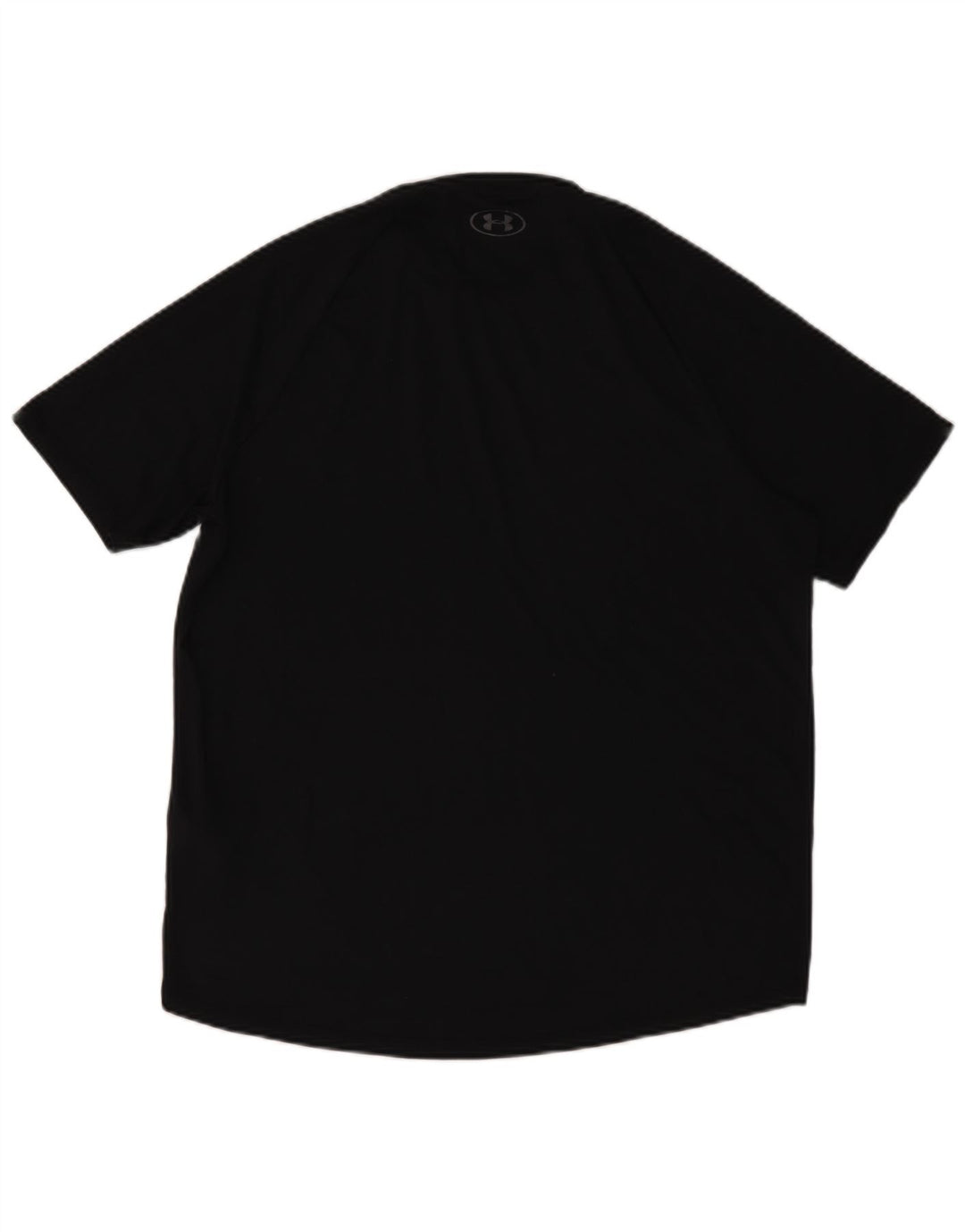Under Armour Mens Heat Gear T-Shirt Top XL Black Polyester