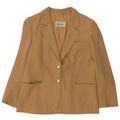 Herno Womens 2 Button Blazer Jacket IT 50 XL Beige Wool