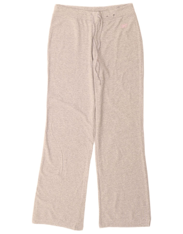 Reebok Womens Tracksuit Trousers UK 10 Small  Grey Cotton